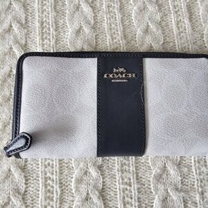 Coach Black and White Wallet